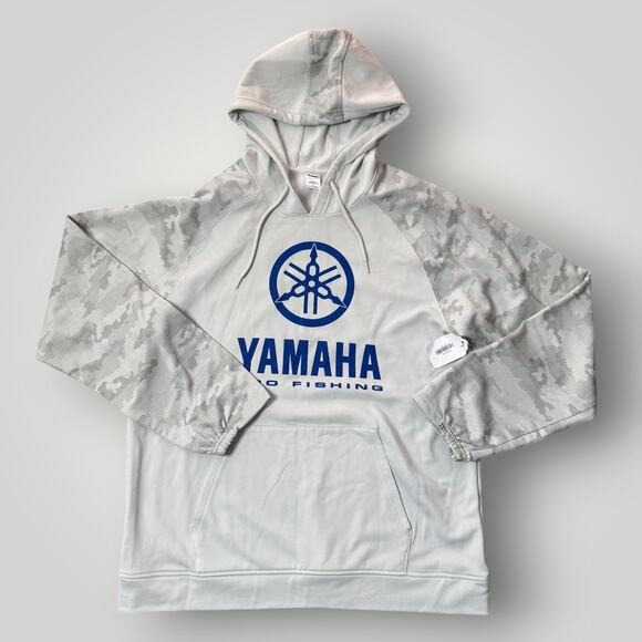 Yamaha Pro Fishing Hoodie Men’s Large UPF 50+ Performance Fishing Sweatshirt